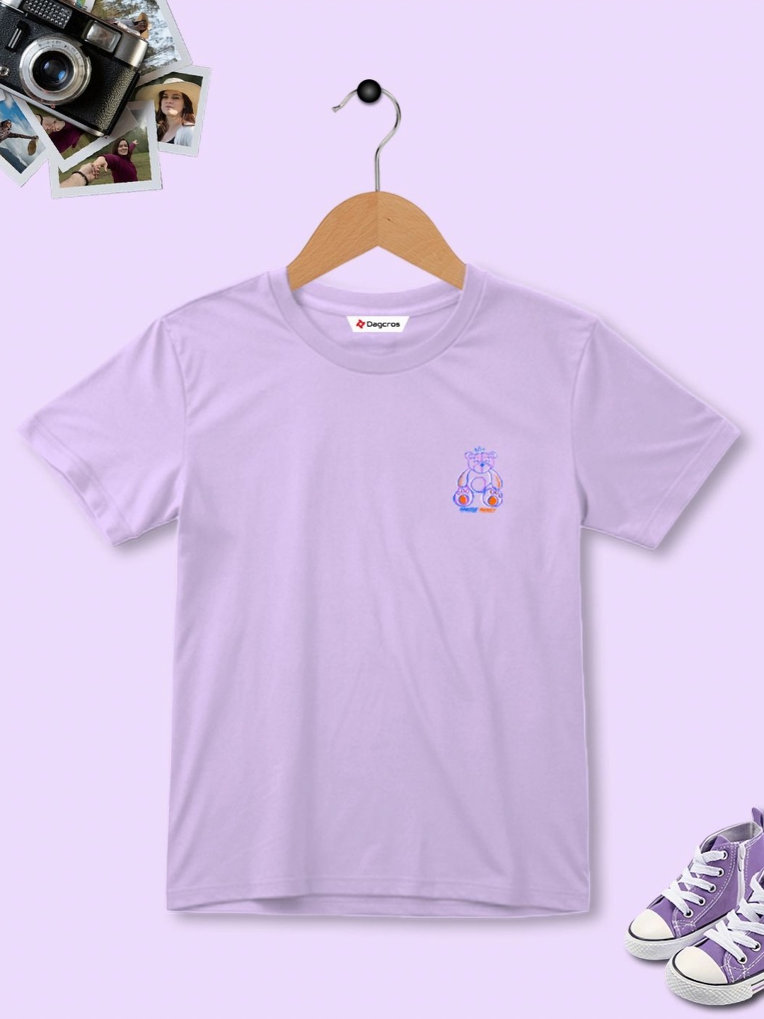 

Dagcros Boys Printed T-shirt, Lavender