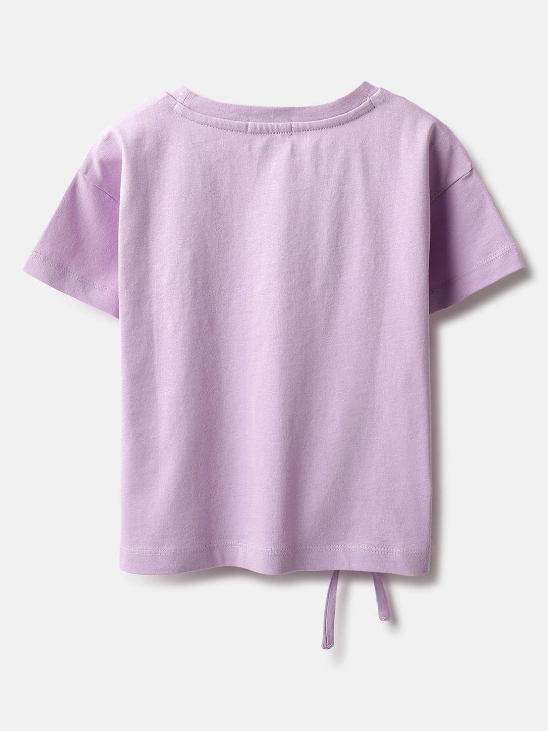 

United Colors of Benetton Girls Pure Cotton T-shirt, Purple