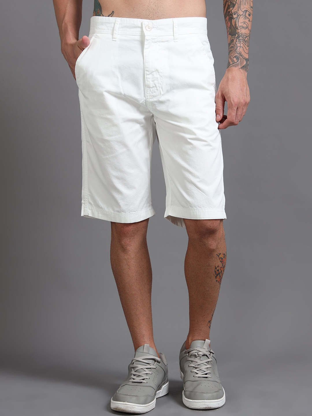 

RIGS AND RAGS Men Outdoor Chino Shorts, White