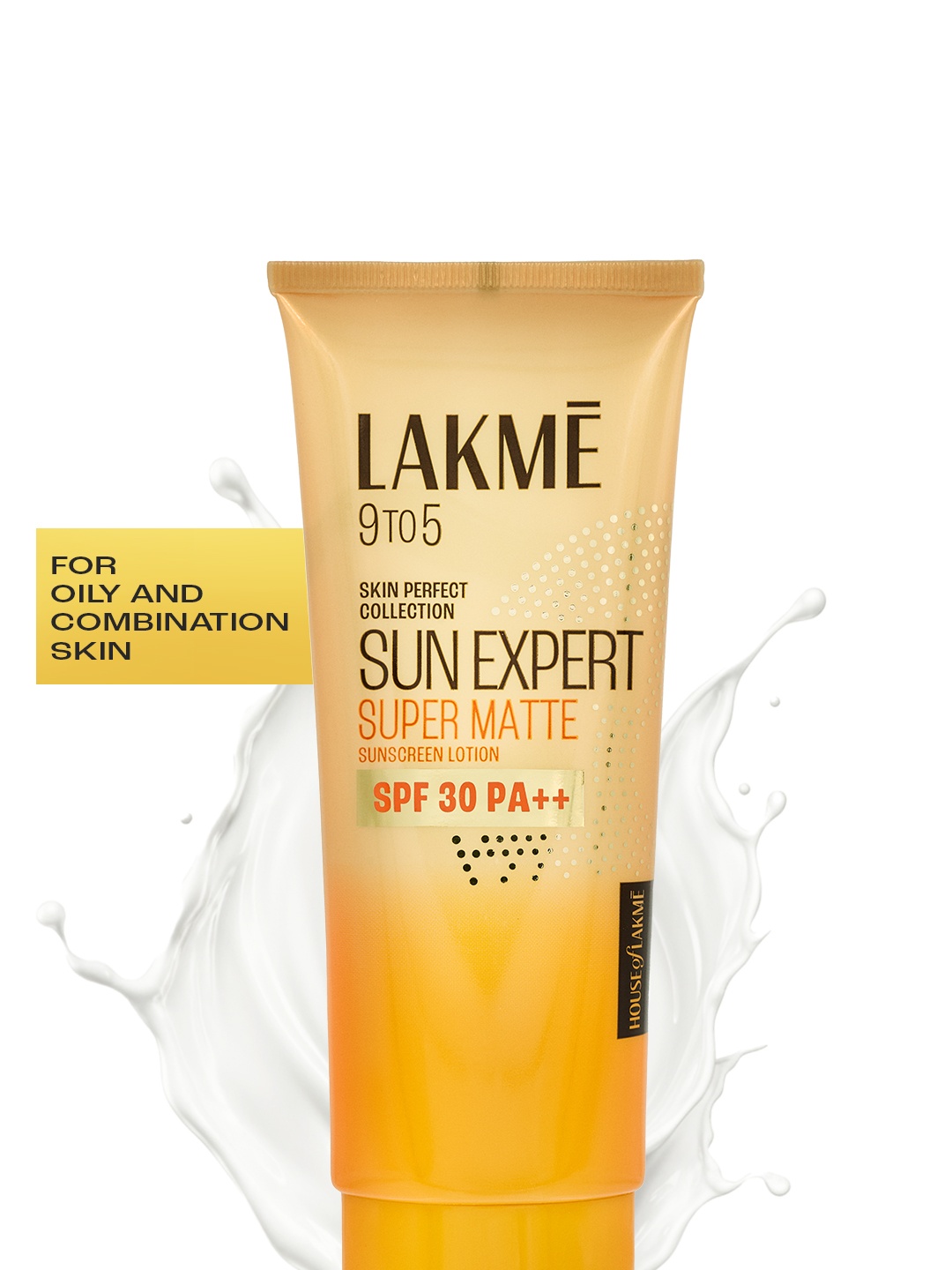 

Lakme SPF 30 PA++ UVA/B Protection Matte Sunscreen with Niacinamide - 50ml, Yellow