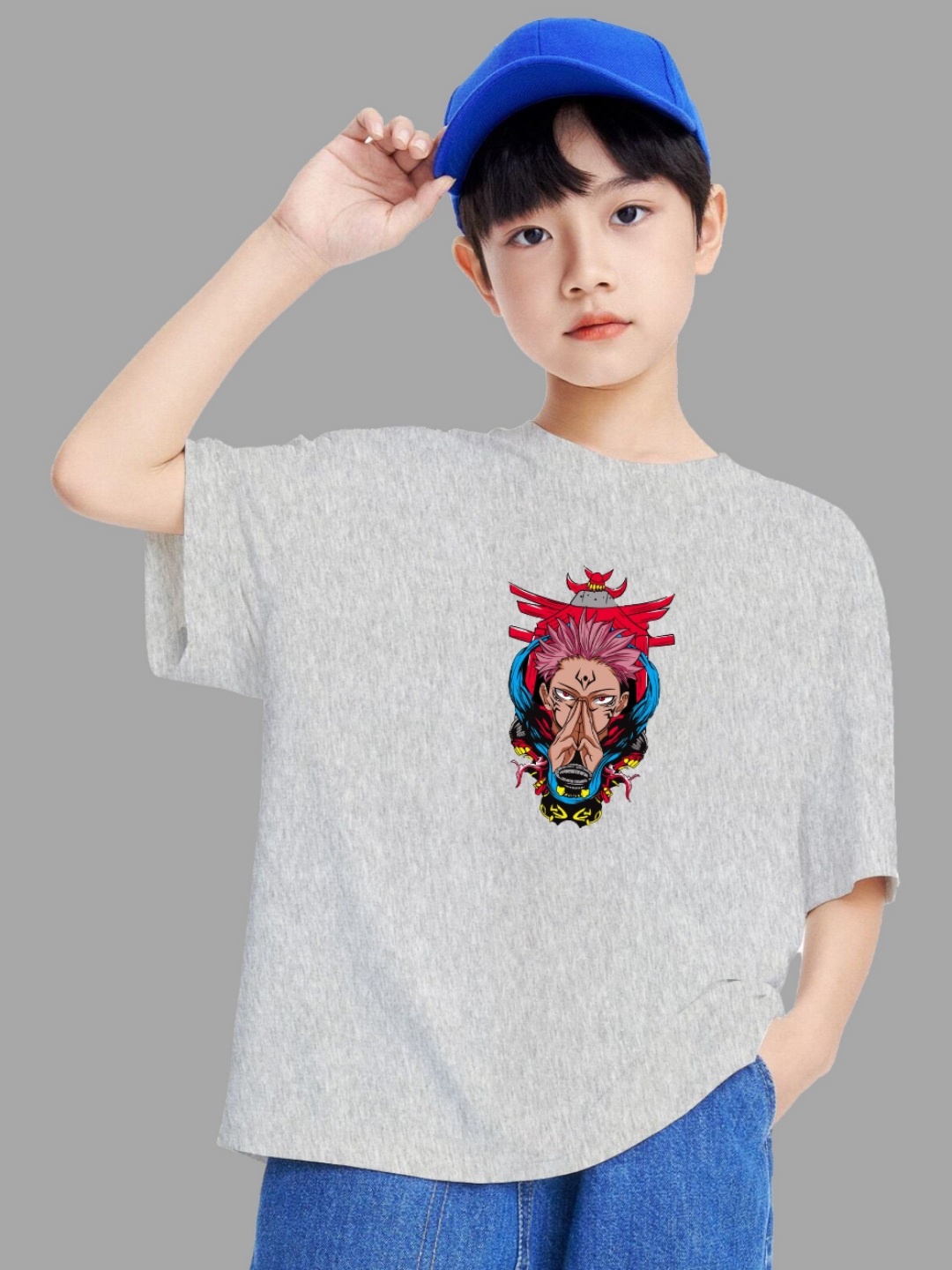

MODARUE Boys Printed T-shirt, Grey