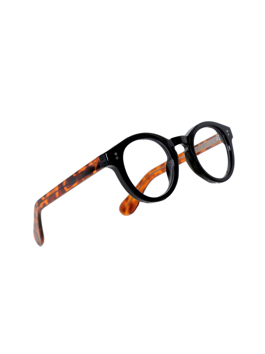 

JODYKOES Unisex Full Rim Round Pure Acetate Sheet Eyeglasses Frames, Black
