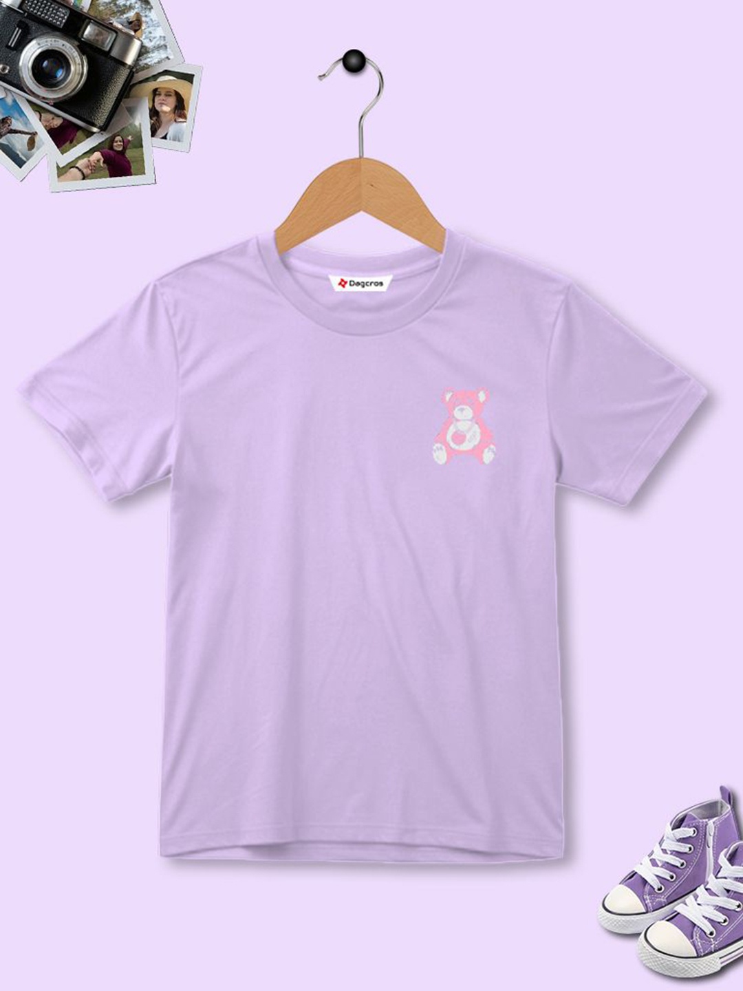 

Dagcros Boys Printed T-shirt, Lavender