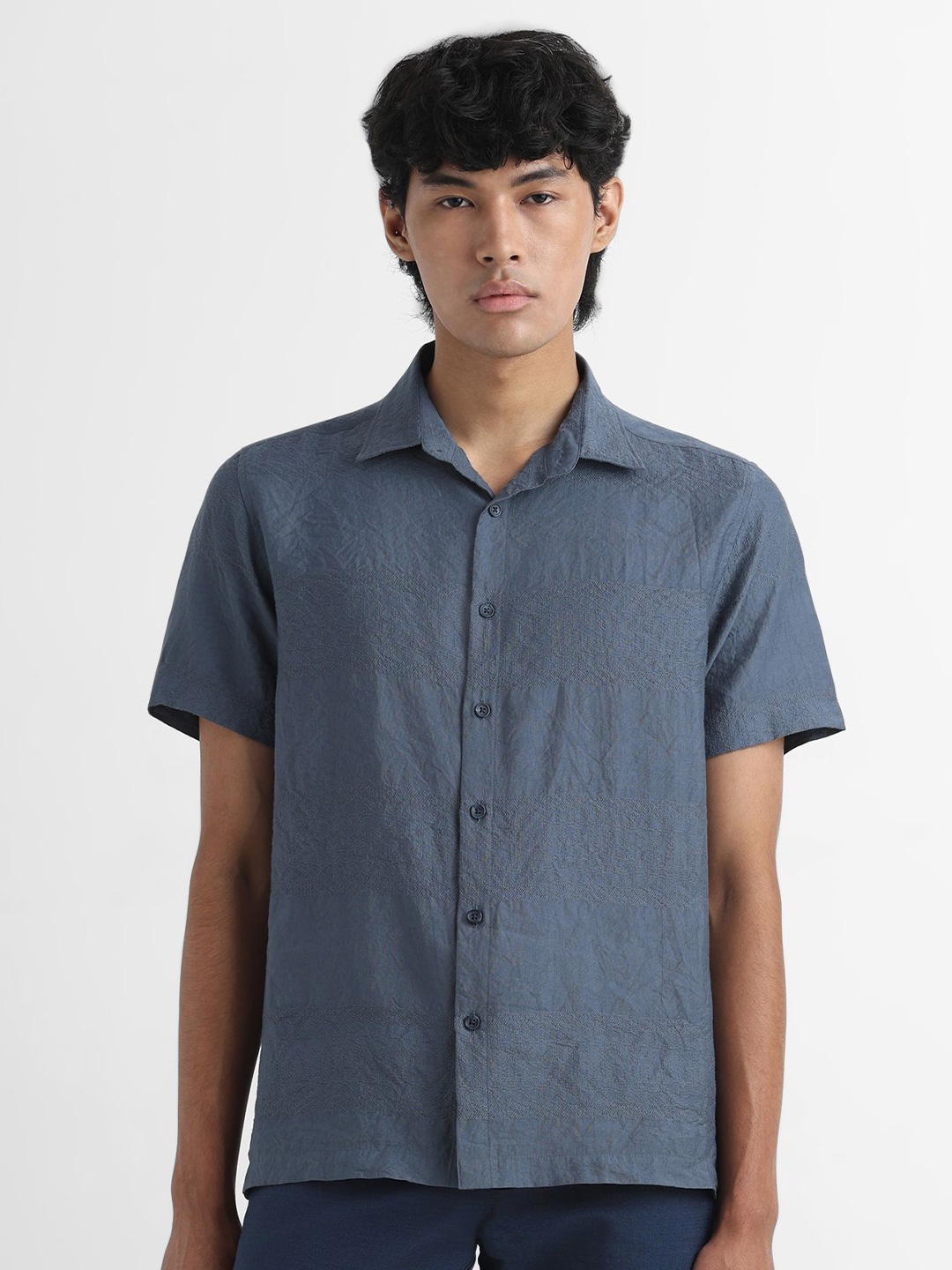 

YUVAKAA Men Opaque Casual Shirt, Blue