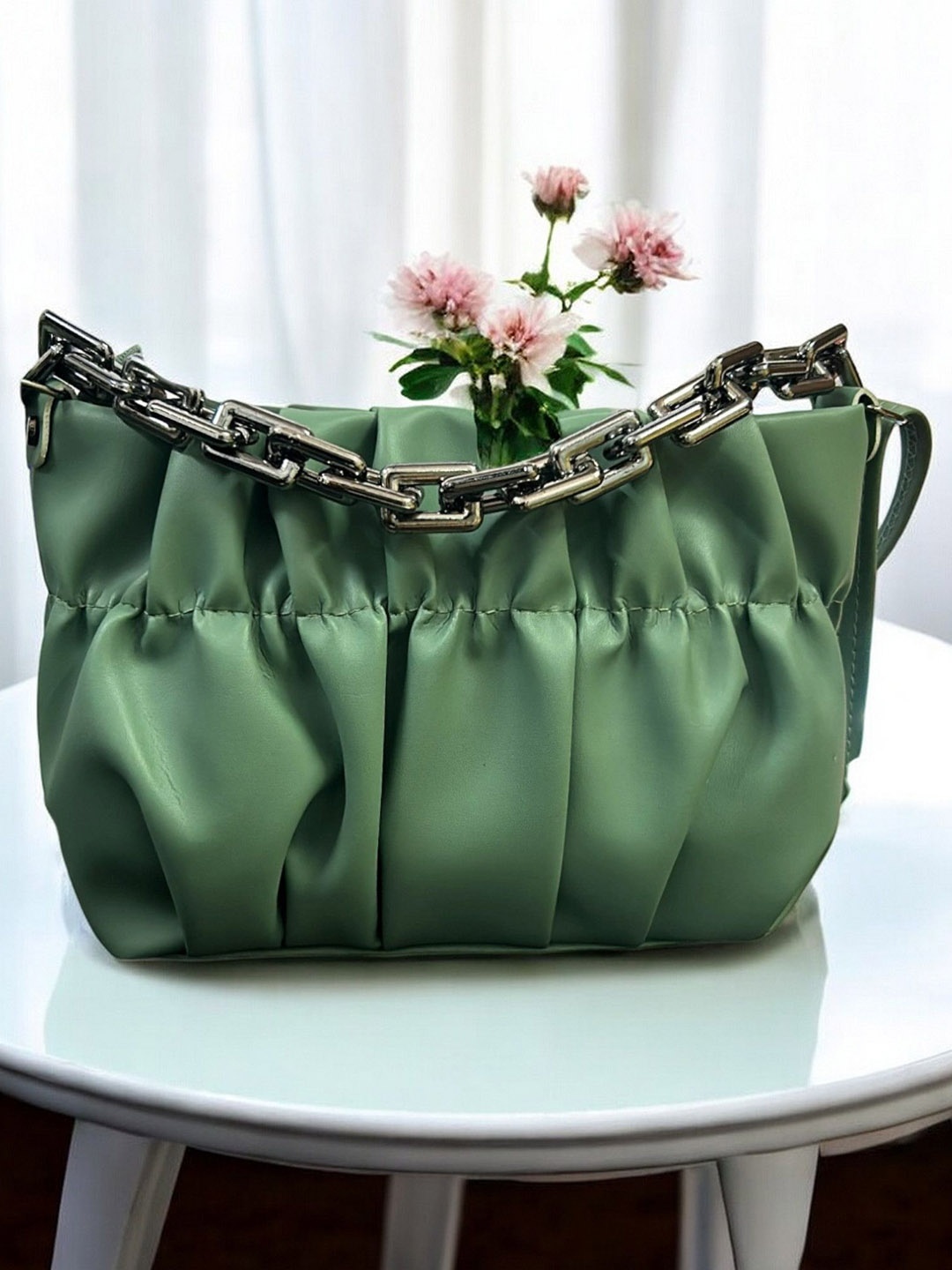 

CLARIS JAMES PU Sling Bag, Green