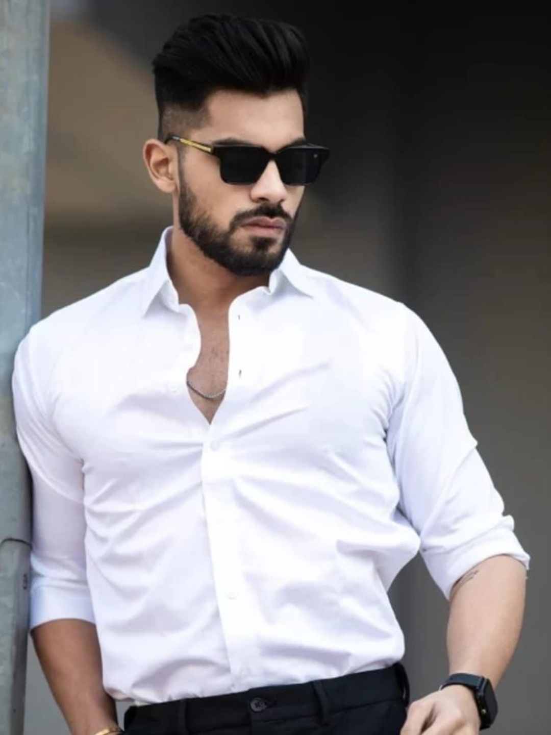 

Raavi Men Comfort Formal Shirt, White