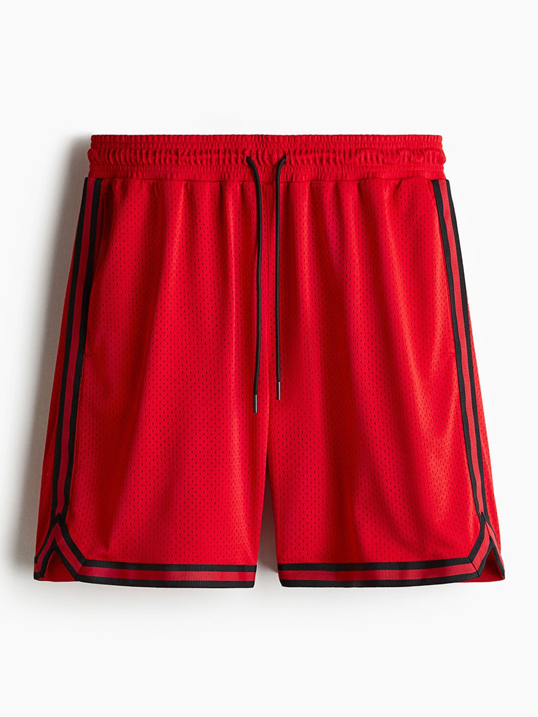 

H&M Men Loose Fit Basketball Shorts With Dry Move, Red