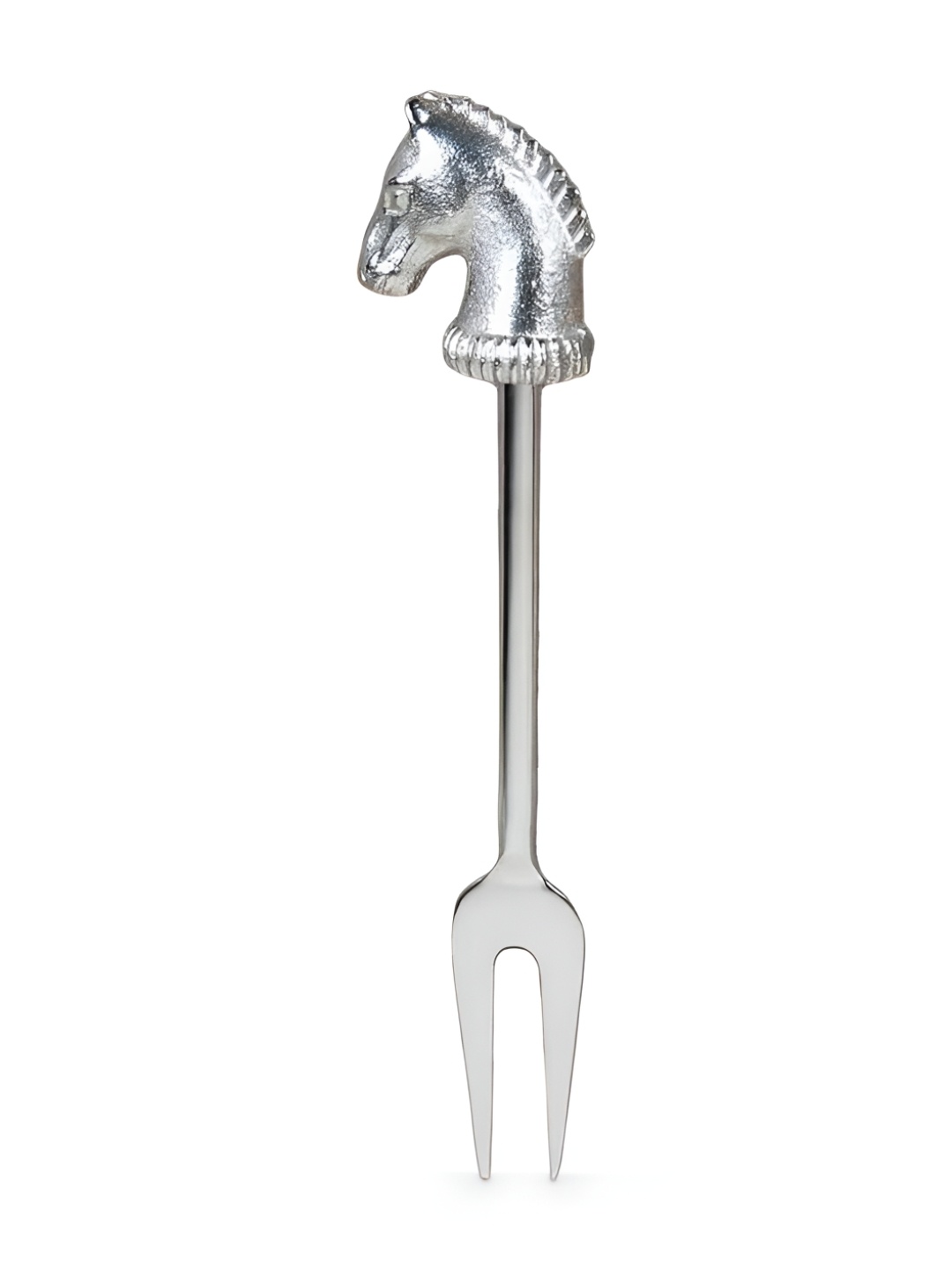 

IAAH Silver-Toned Stainless Steel & Aluminium Cheese Fork