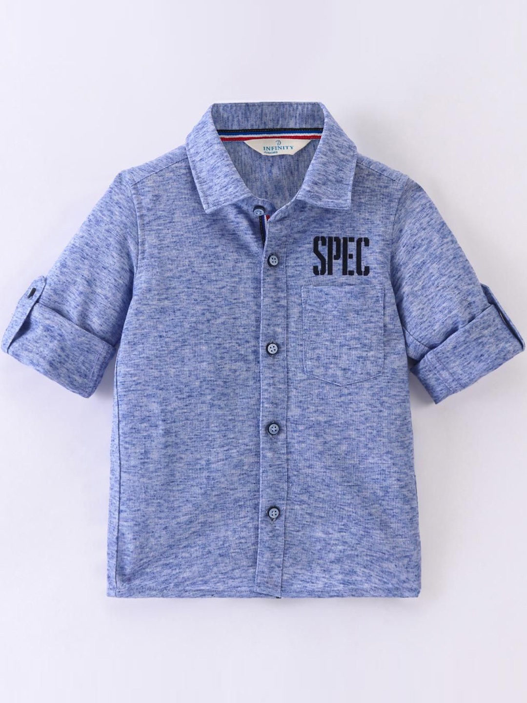 

Infinity Boys Tailored Fit Opaque Casual Shirt, Blue