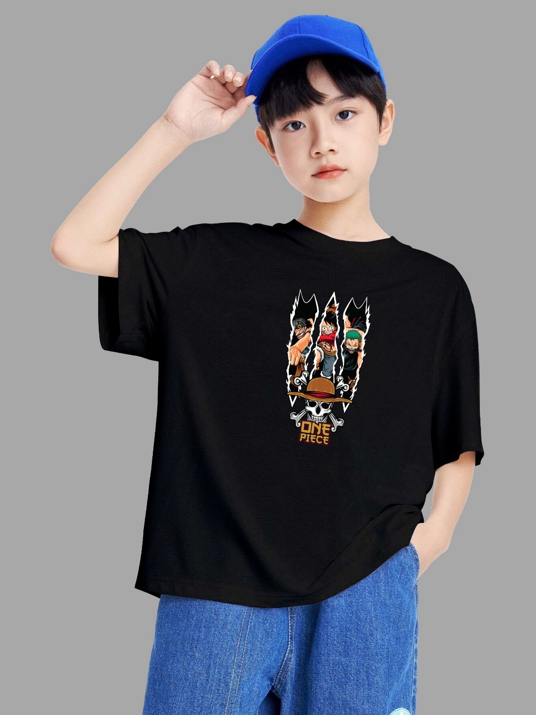 

MODARUE Boys Printed T-shirt, Black