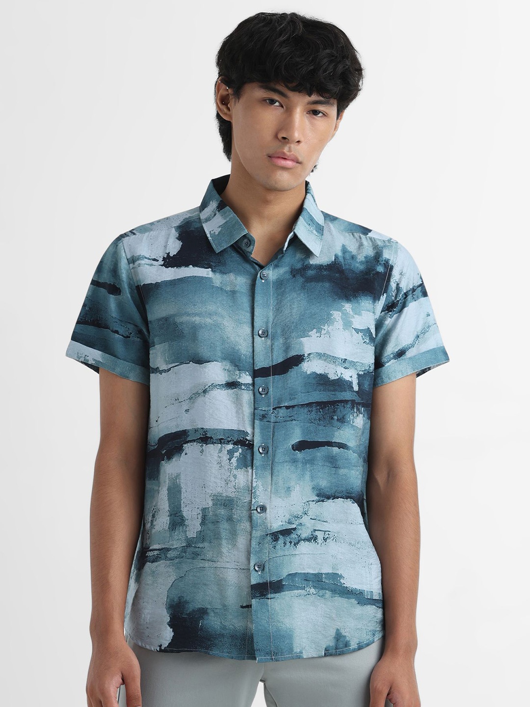 

YUVAKAA Men Opaque Casual Shirt, Blue