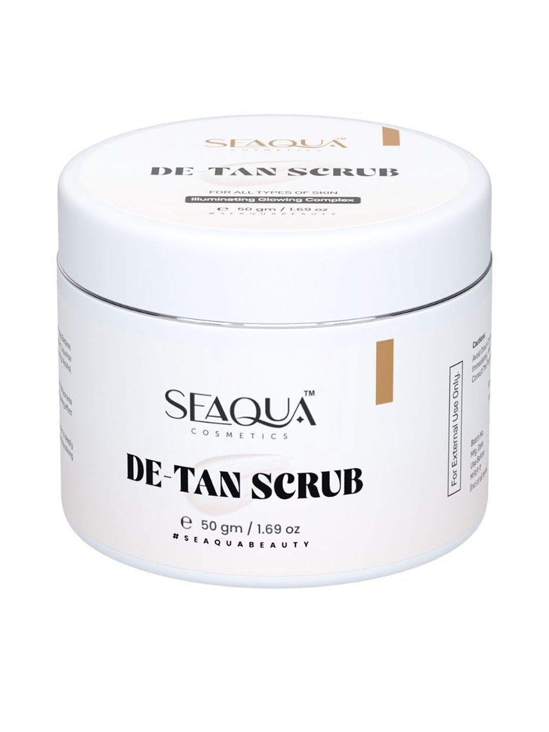 

Seaqua cosmetics De Tan Scrub With Curcuma Long- 50 g, Peach