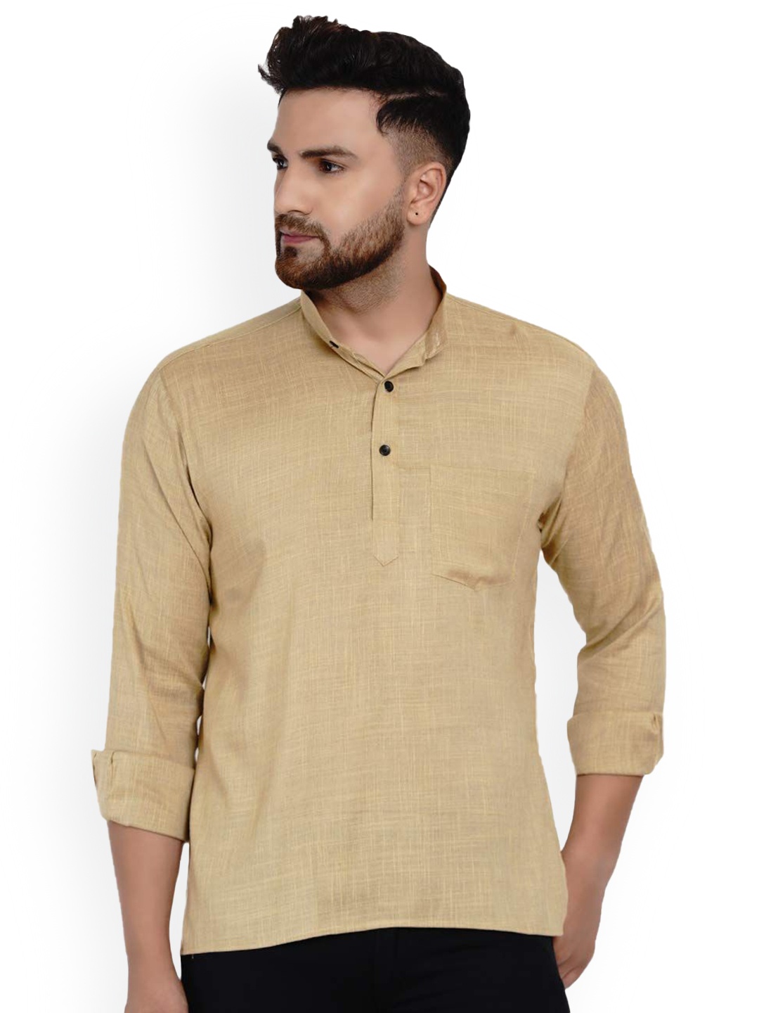 

VEERA PARIDHAAN Self Design Straight Kurta, Beige