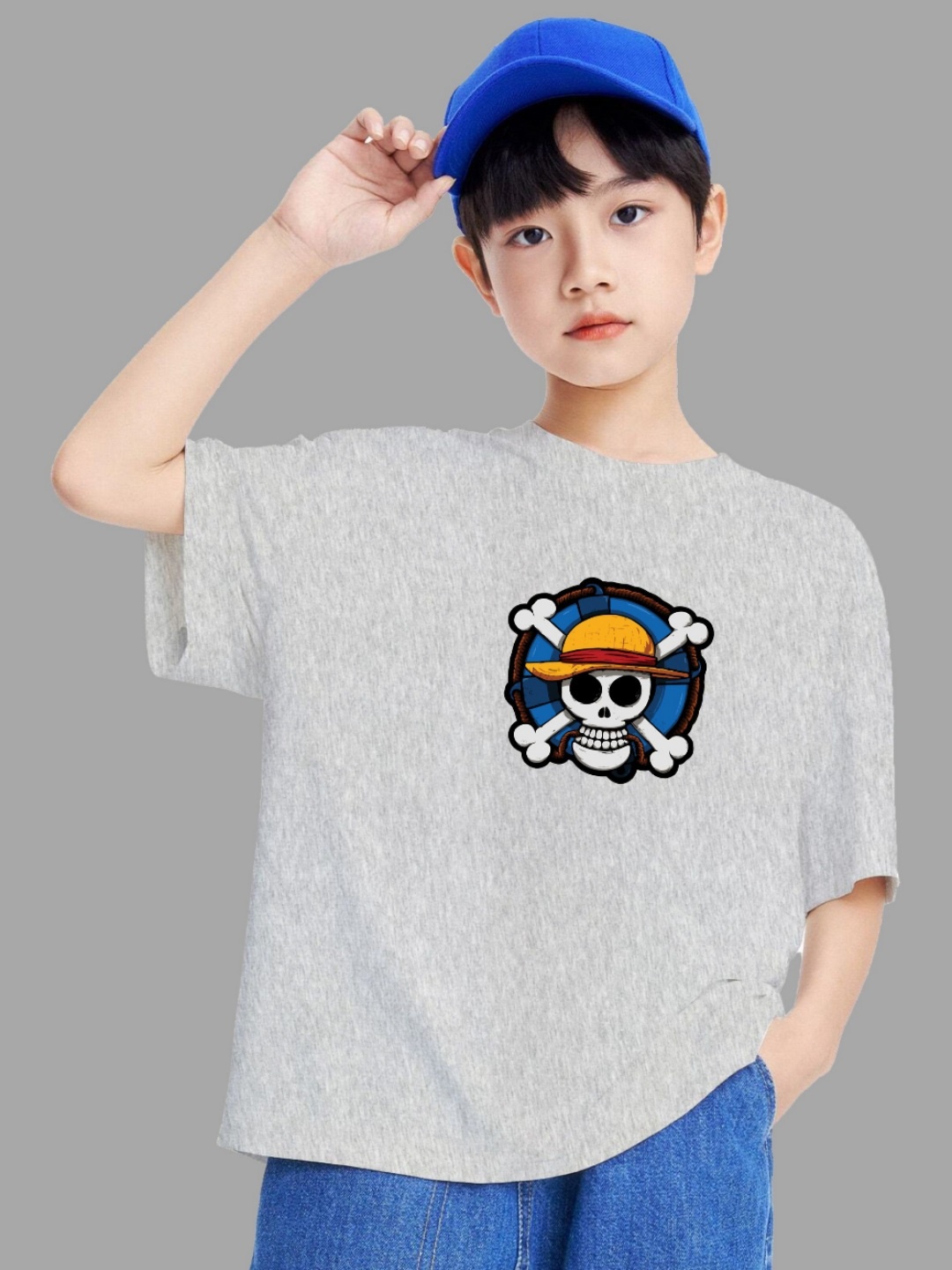 

MODARUE Boys Printed T-shirt, Grey