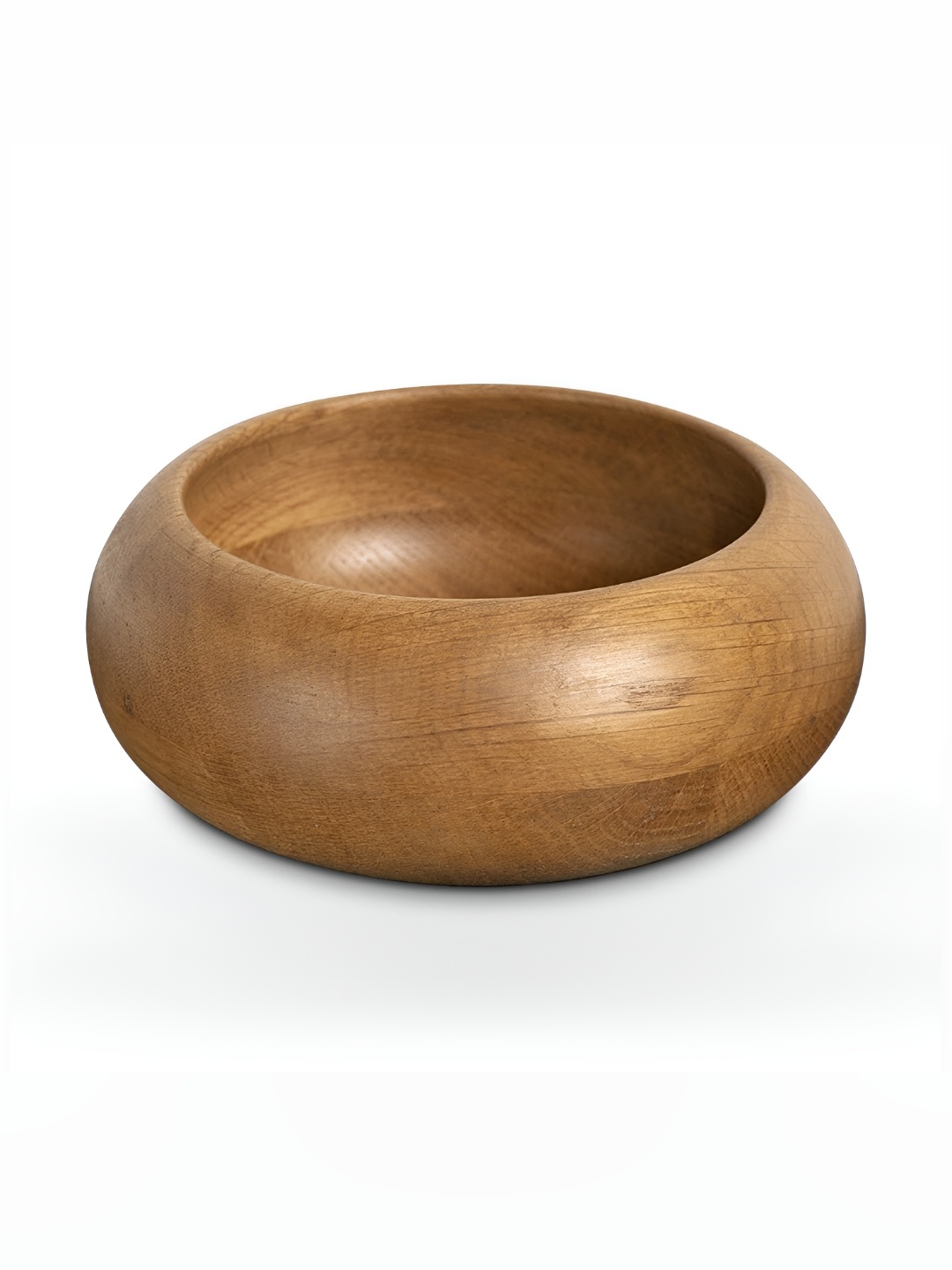 

IAAH Natural Oak Wood Multipurpose Medium-Sized Wooden Kenny Bowl, Brown