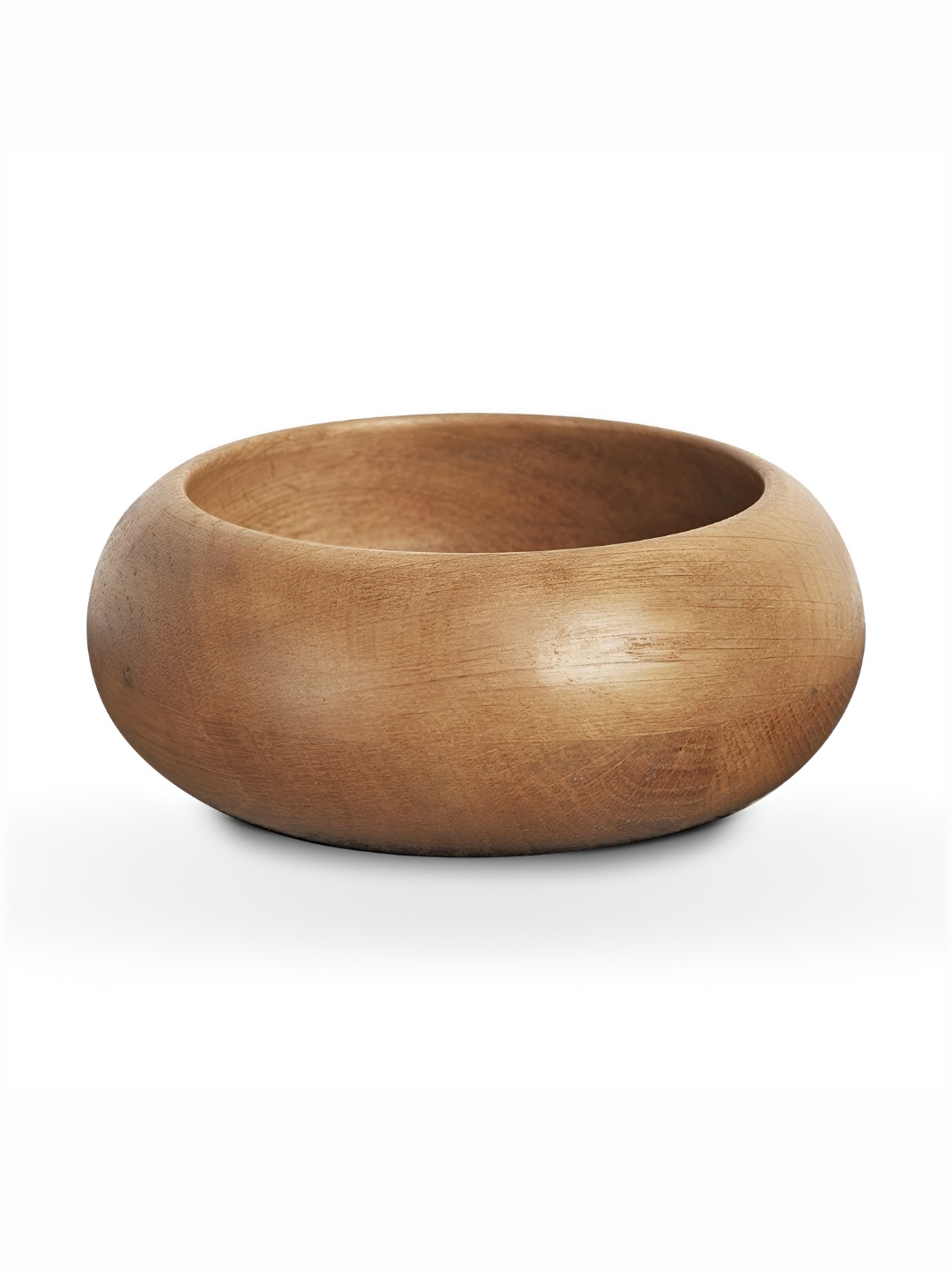 

IAAH Natural Oak Wood Multipurpose Medium-Sized Wooden Kenny Bowl, Brown