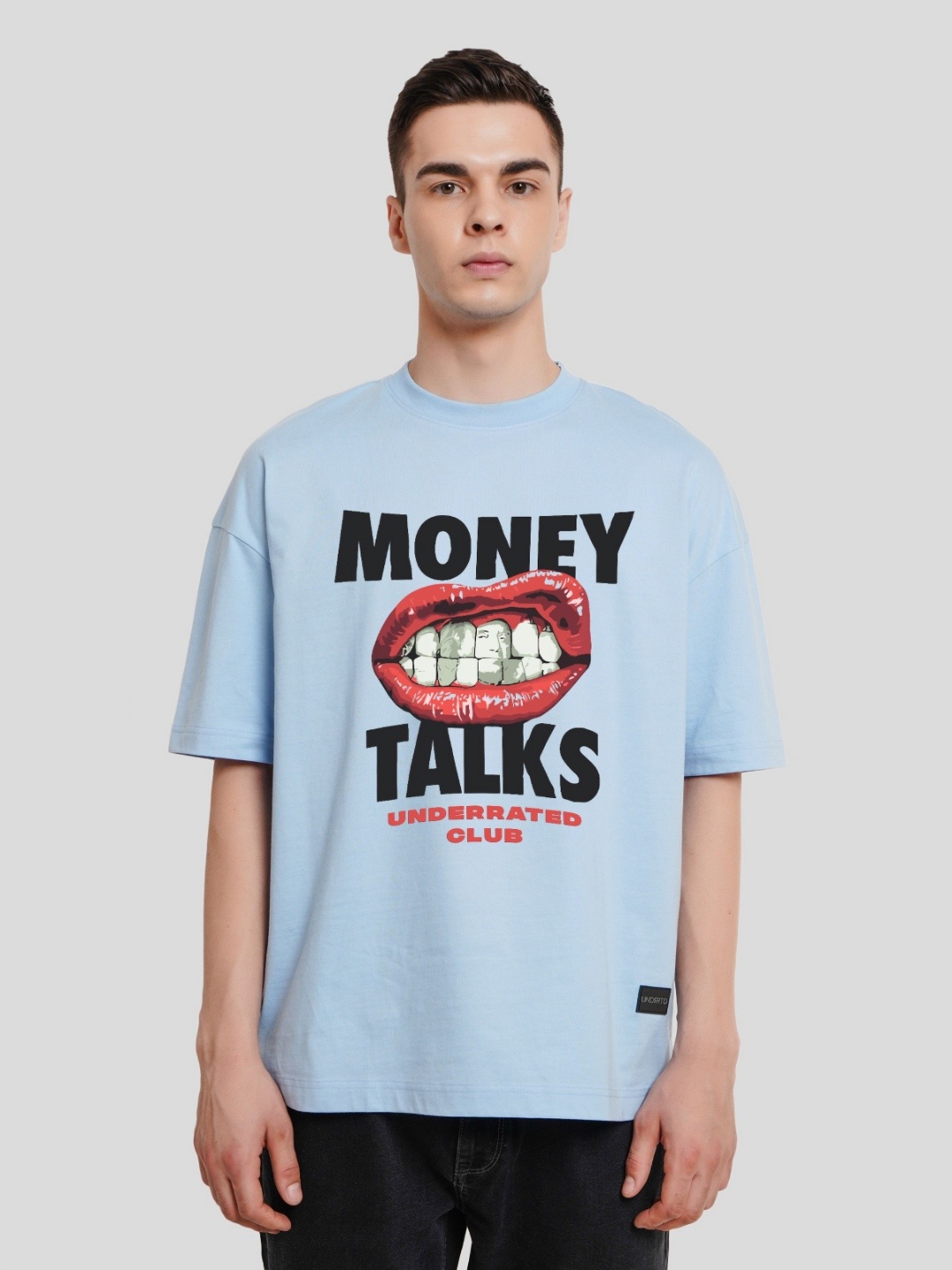 

Underrated Club Men Typography Printed Bio Finish T-shirt, Blue