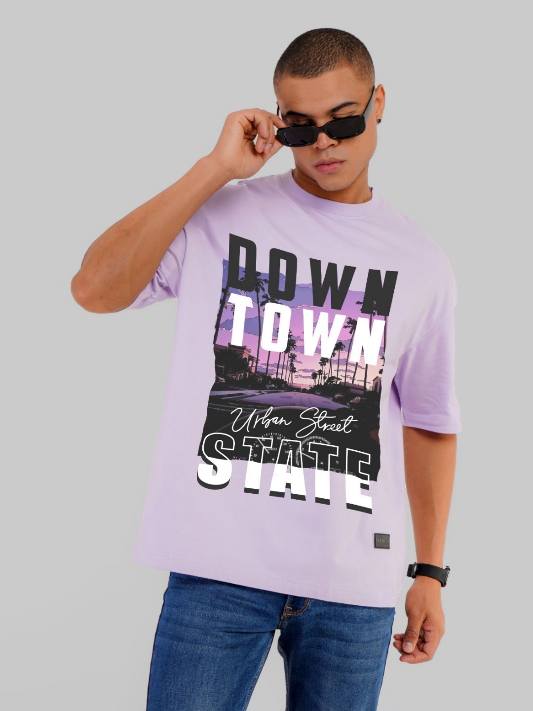 

Underrated Club Men Typography Printed Bio Finish Pockets T-shirt, Lavender