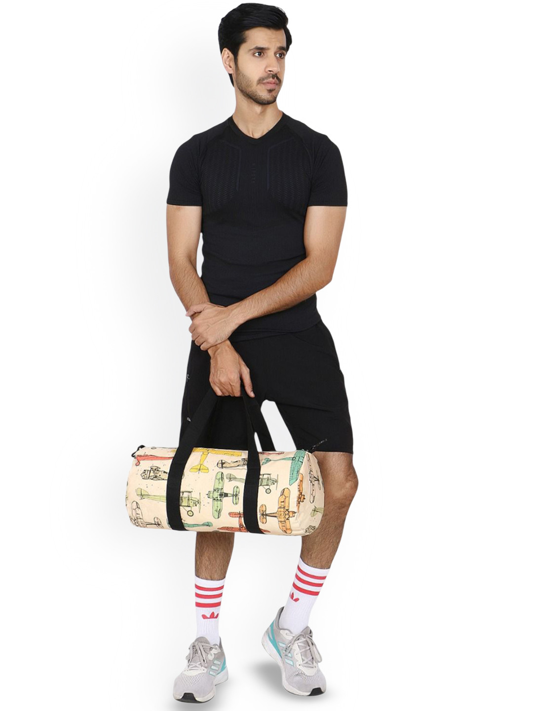 

the sack co Printed Medium Sports or Gym Duffel Bag, White