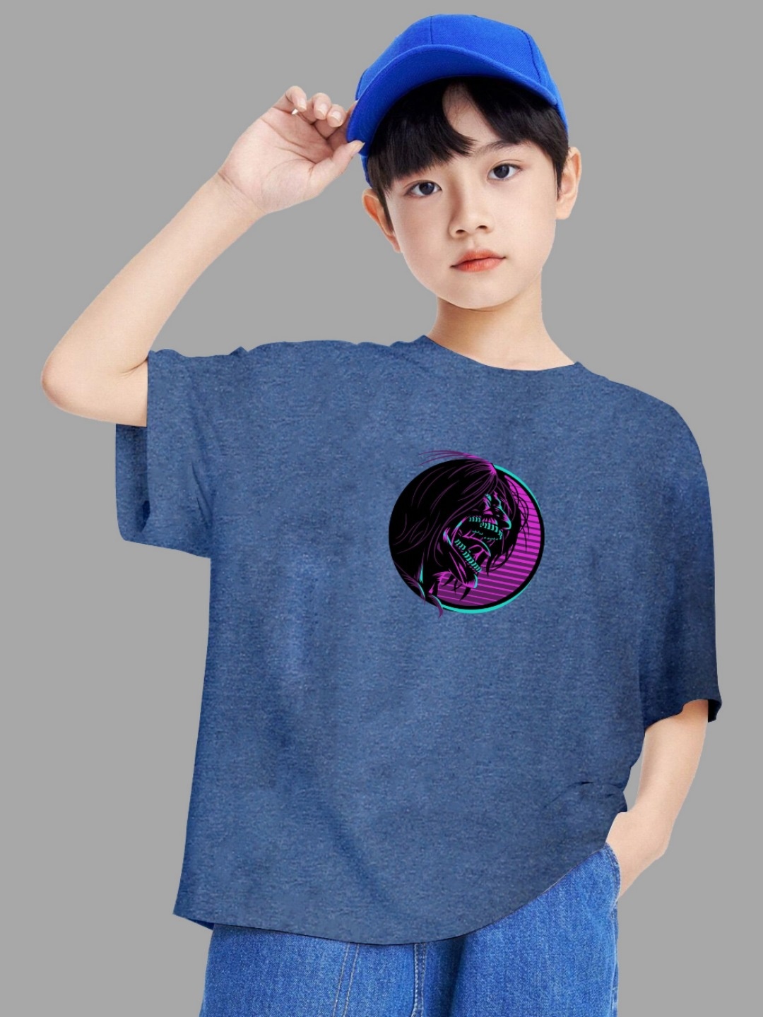 

MODARUE Boys Printed T-shirt, Blue