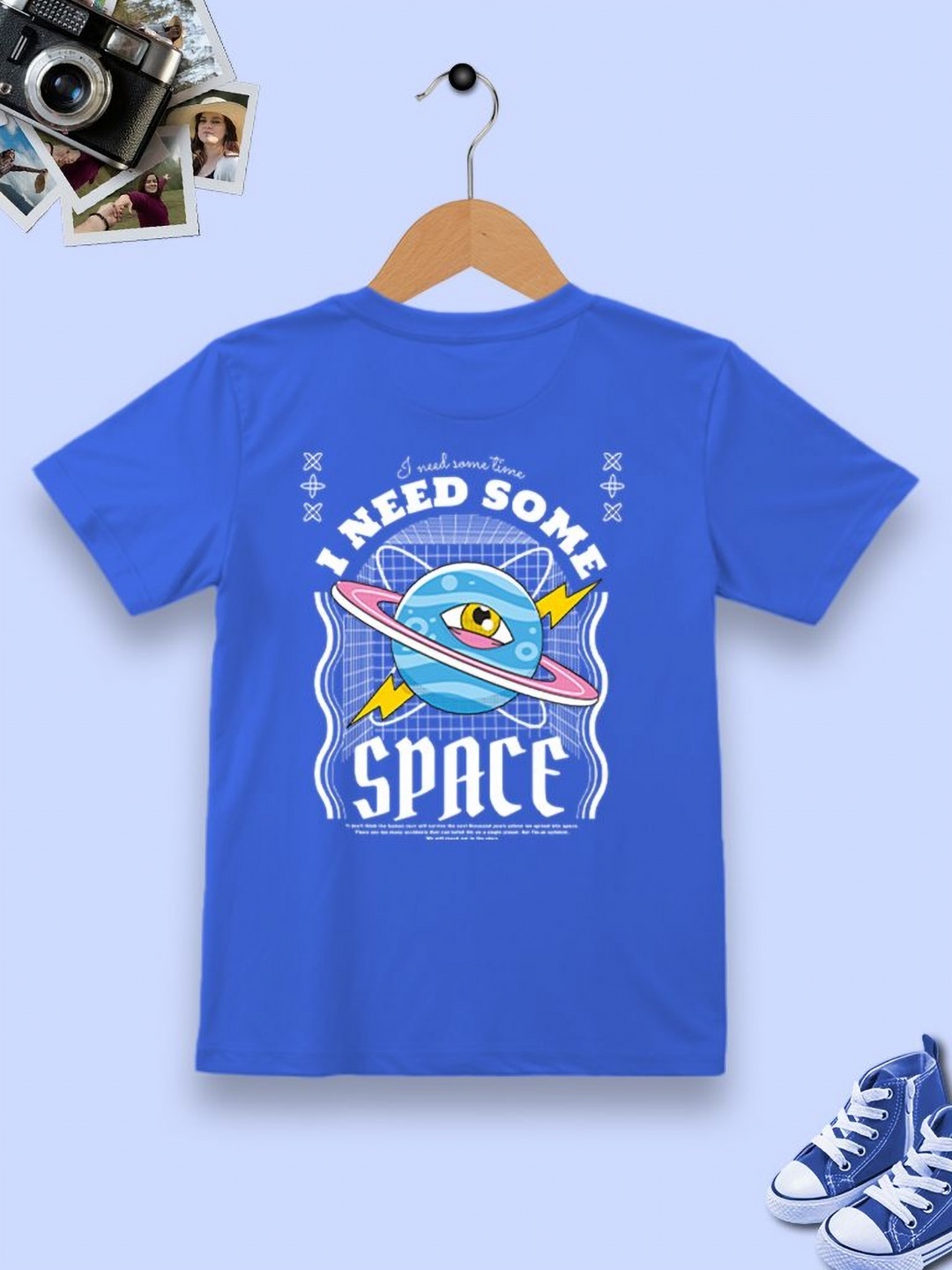 

Dagcros Boys Printed T-shirt, Blue