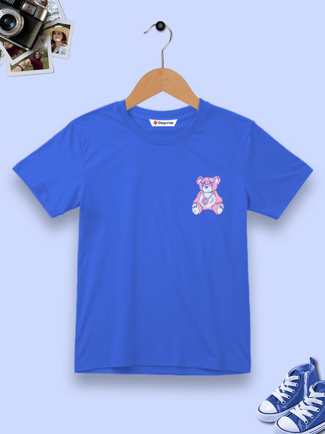 

Dagcros Boys Printed T-shirt, Blue