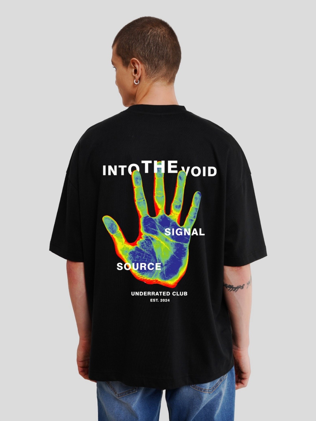 

Underrated Club Men Typography Printed Bio Finish T-shirt, Black