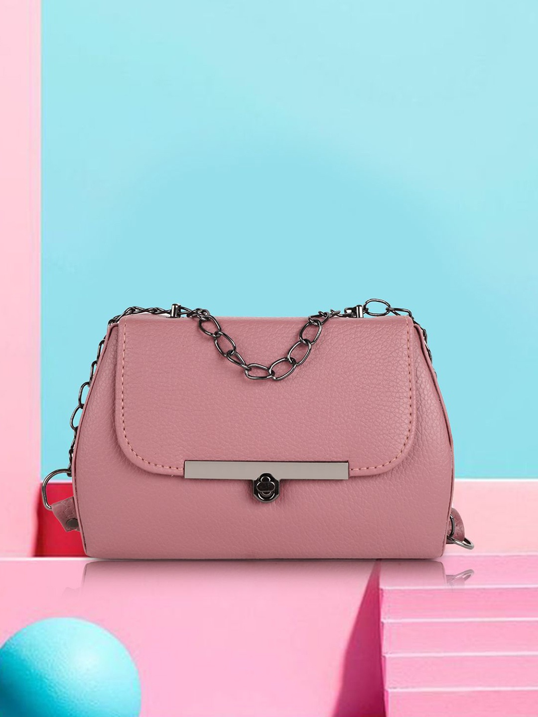 

PV STORE Structured Handheld Bag with Tasselled, Pink