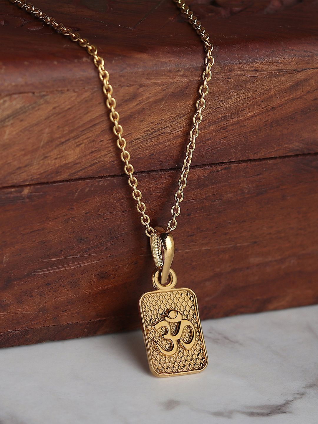 

Metronaut Gold-Plated Square Pendants