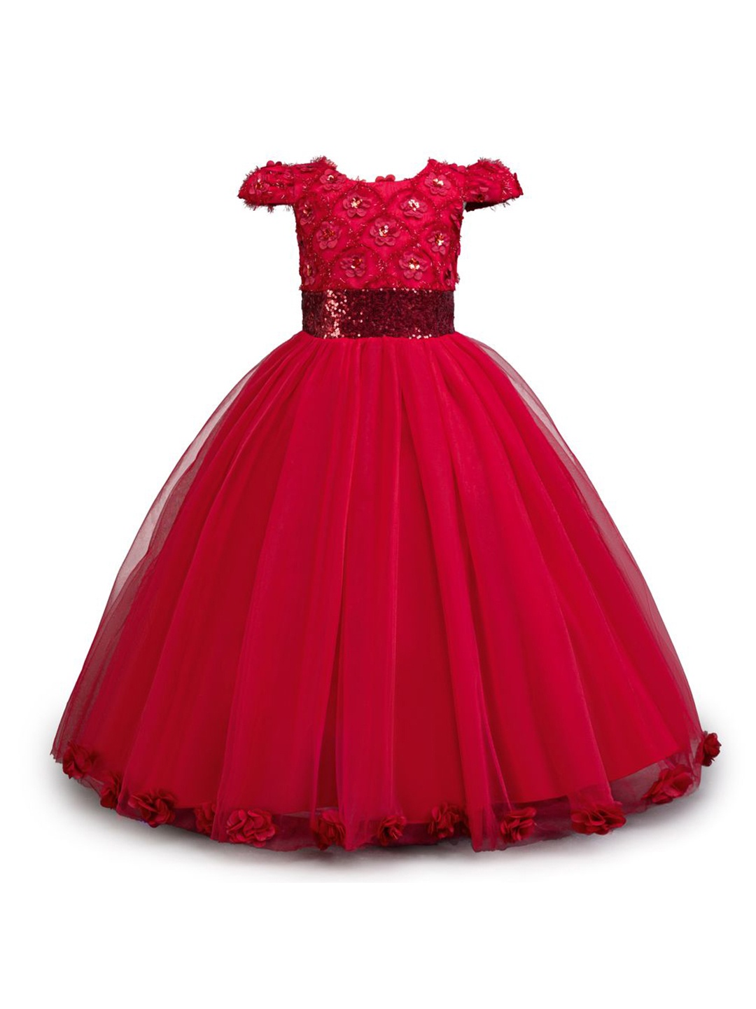 

StyleCast x Revolte Girls Embellished Gown Maxi Dress, Red