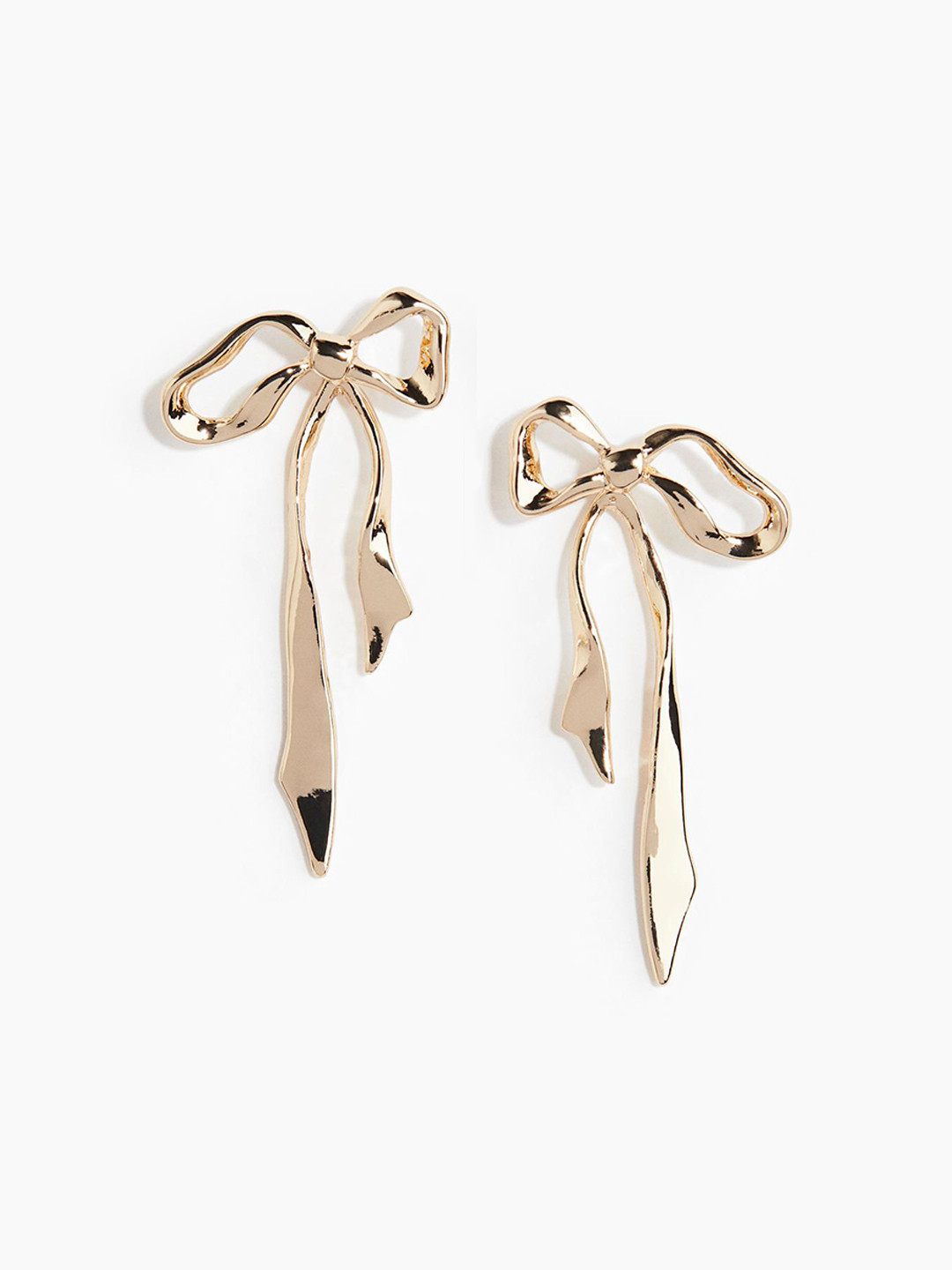 

H&M Bow-Shaped Earrings, Gold