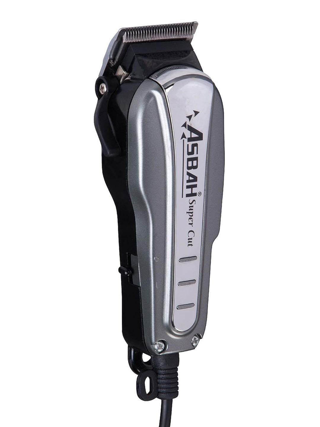 

ASBAH Super Cut Corded Trimmer With 8 Guide Comb, Grey