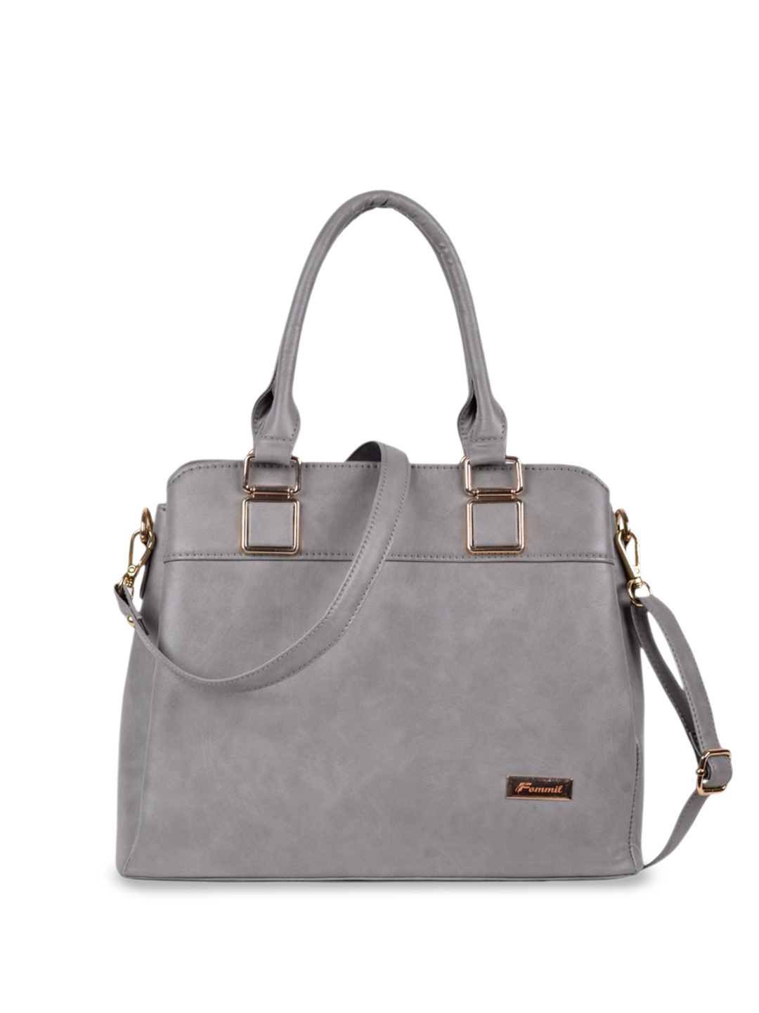 

FOMMIL PU Shoulder Bag, Grey
