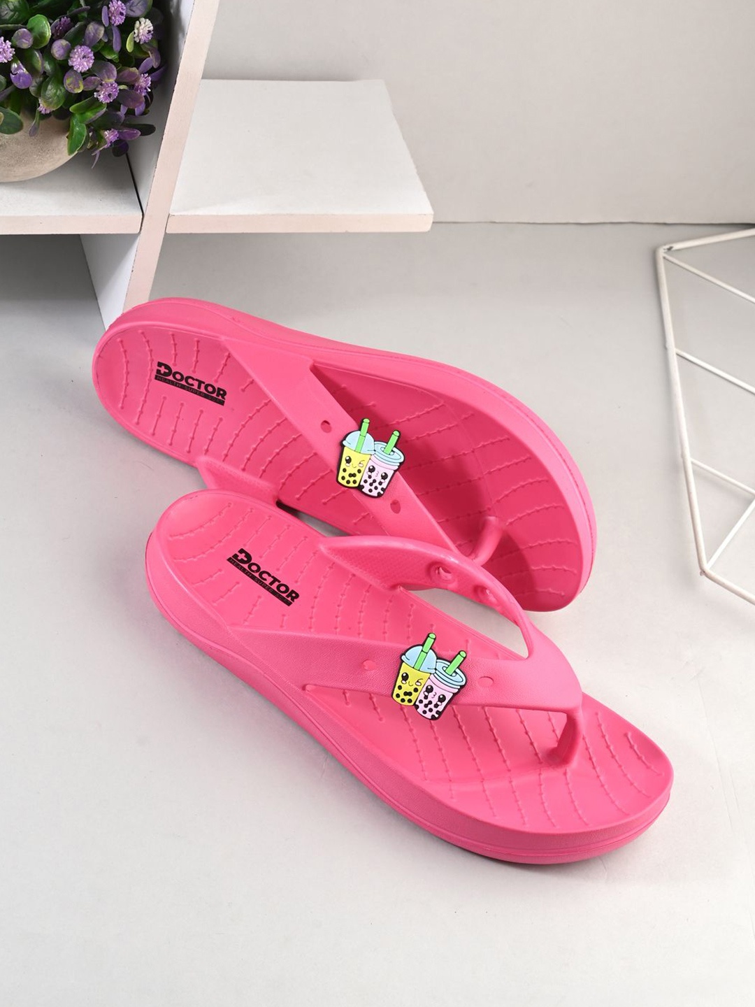

DOCTOR HEALTH SUPER SOFT Women Thong Flip-Flops, Pink
