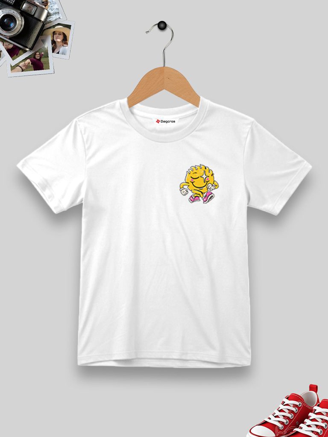 

Dagcros Boys Printed T-shirt, White