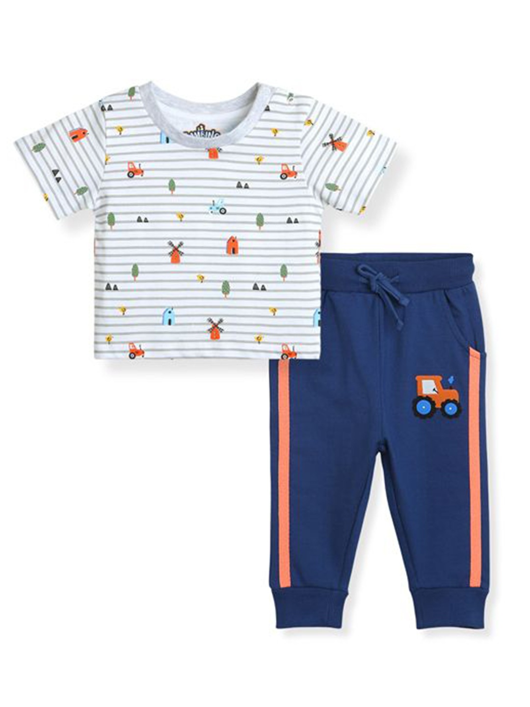

BONTOTS Boys Printed T-shirt, Grey