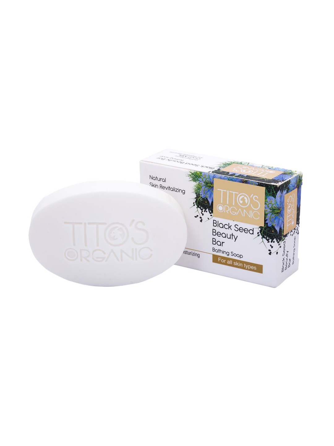 

TITO'S ORGANIC Black Seed Beauty Bar Bathing Soap- 100 g, White