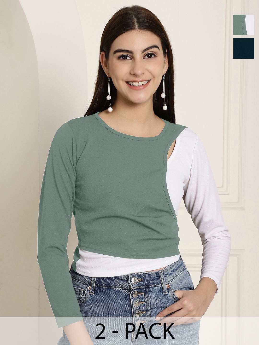 

Tromko Sweetheart Neck Puff Sleeve Top, Multi