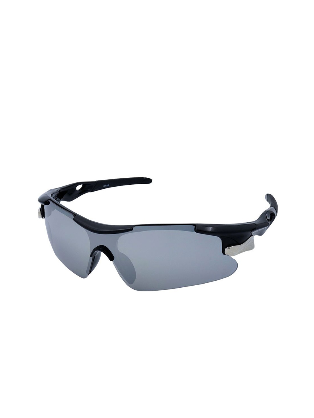 

Opticsfit Unisex Sports Sunglasses with Polarised and UV Protected Lens 9206, Grey