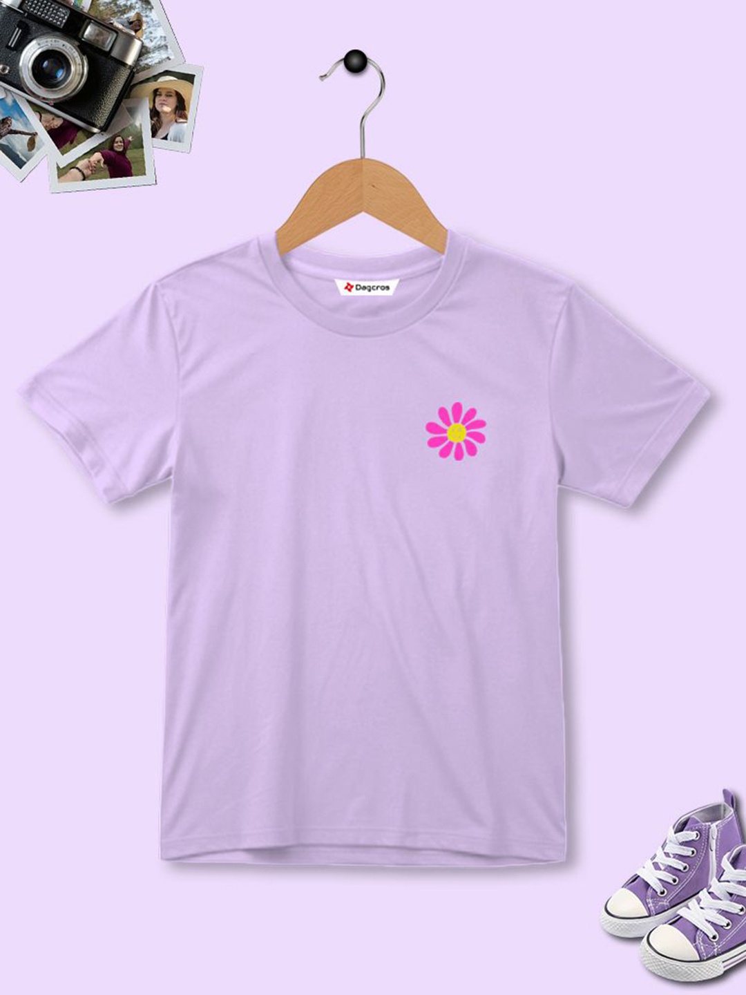 

Dagcros Boys Printed T-shirt, Lavender