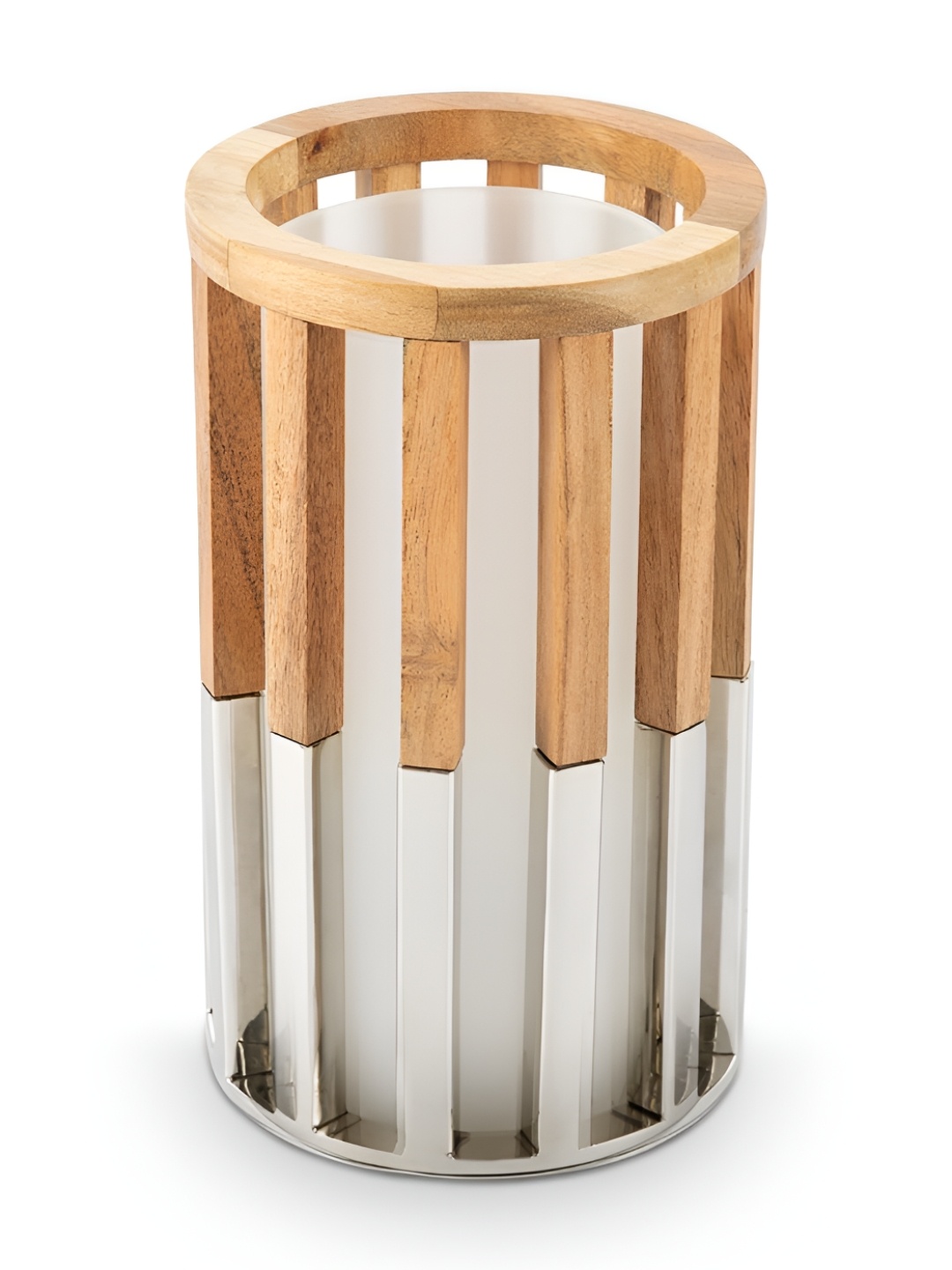 

IAAH Brown Metal & Glass Candle Holder