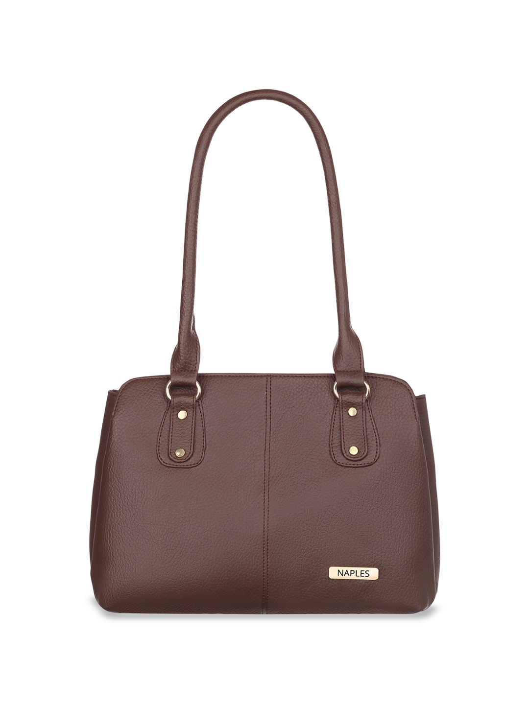 

Naples PU Structured Shoulder Bag, Brown