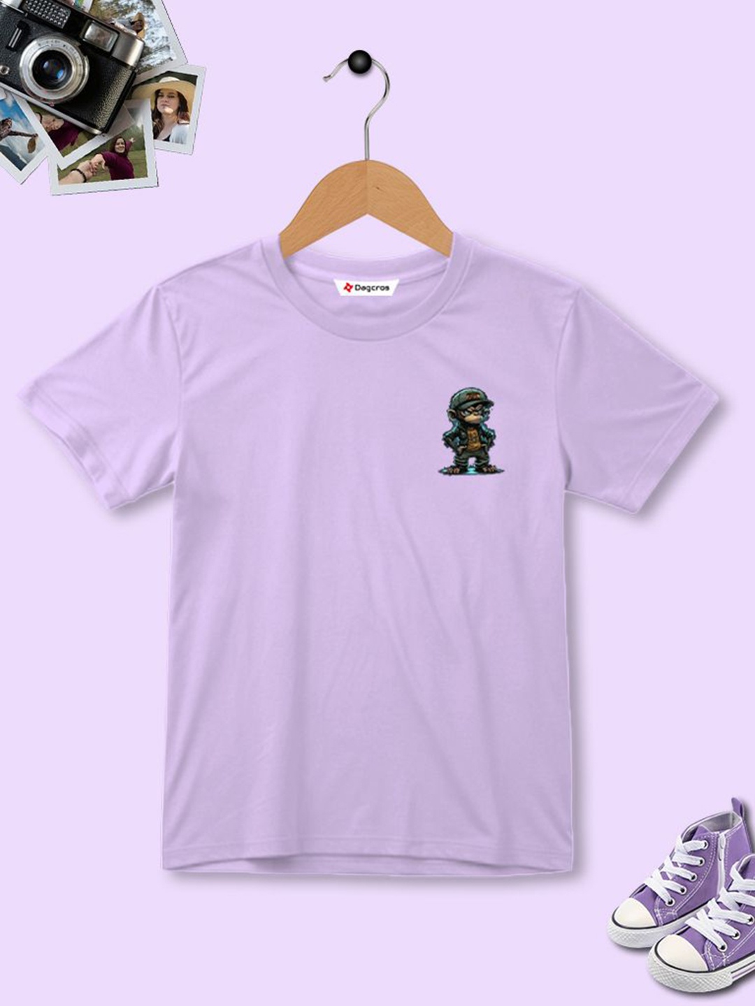 

Dagcros Boys Printed T-shirt, Lavender