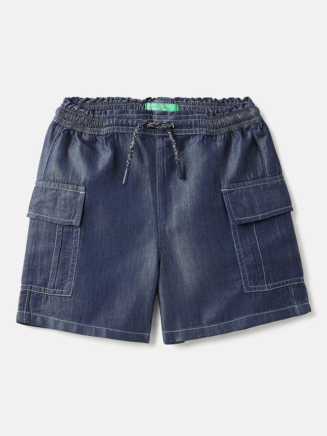 

United Colors of Benetton Girls Regular Fit Shorts, Blue