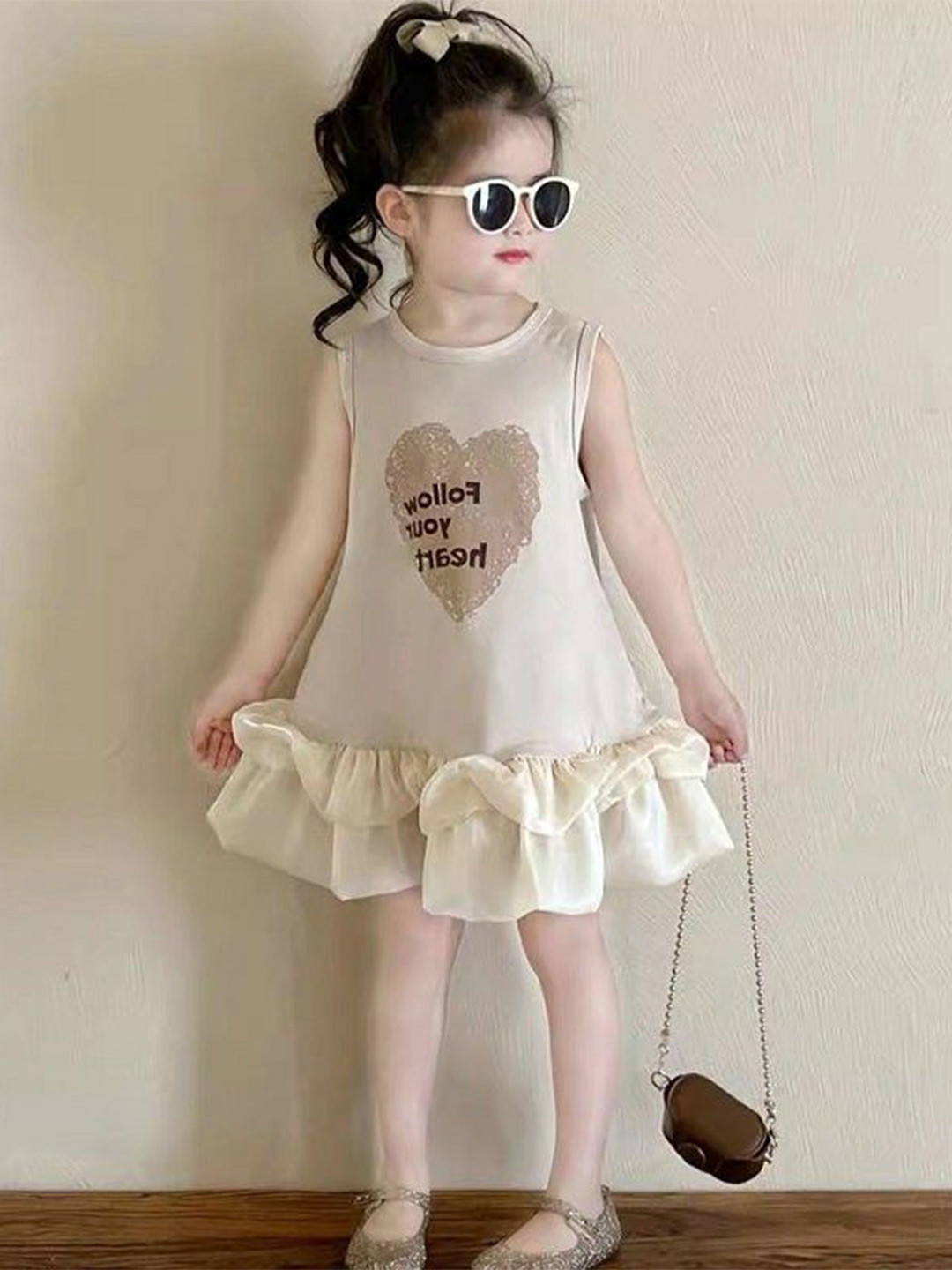 

StyleCast x Revolte Girls A-Line Dress, Beige
