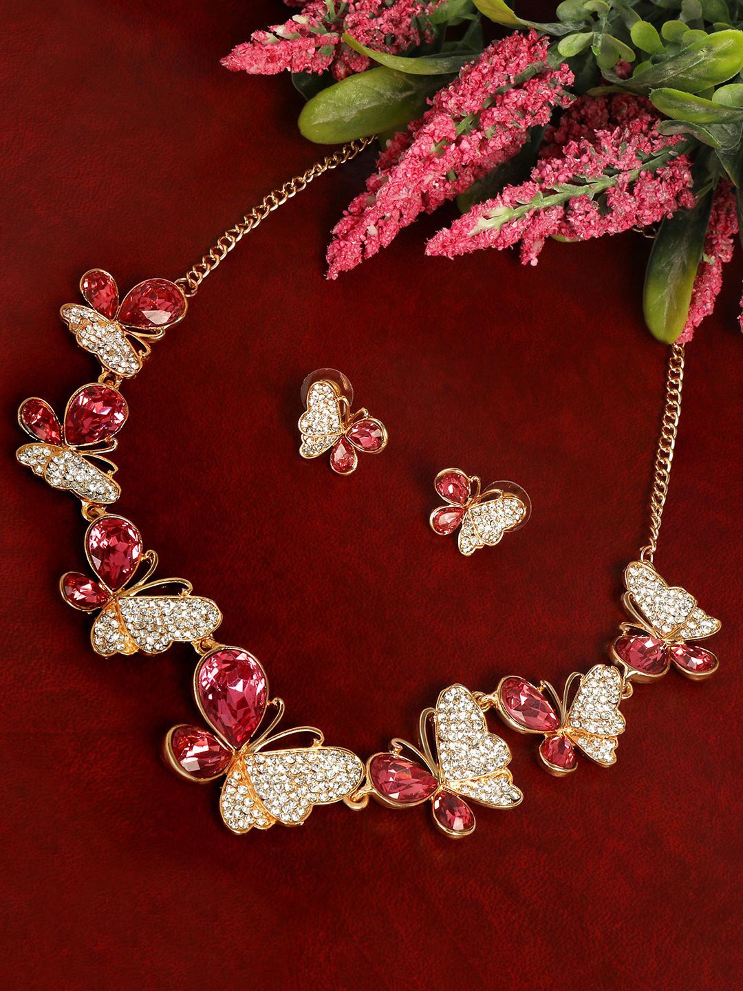 

Anouk Gold-Plated Stone Studded Jewellery Set