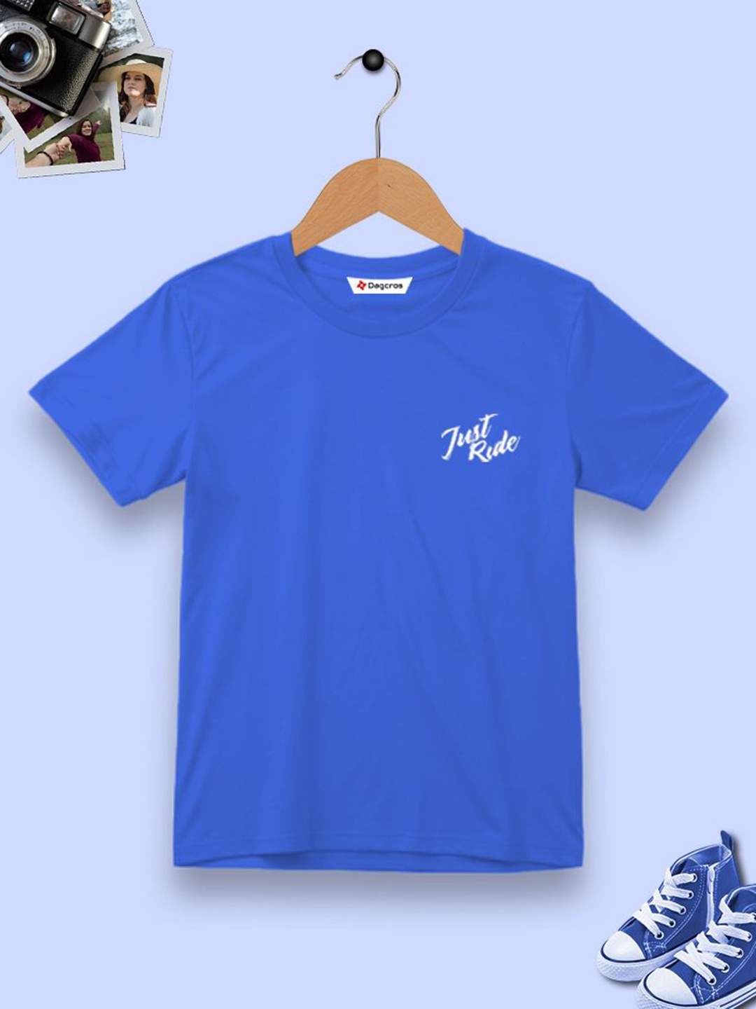 

Dagcros Boys Printed T-shirt, Blue