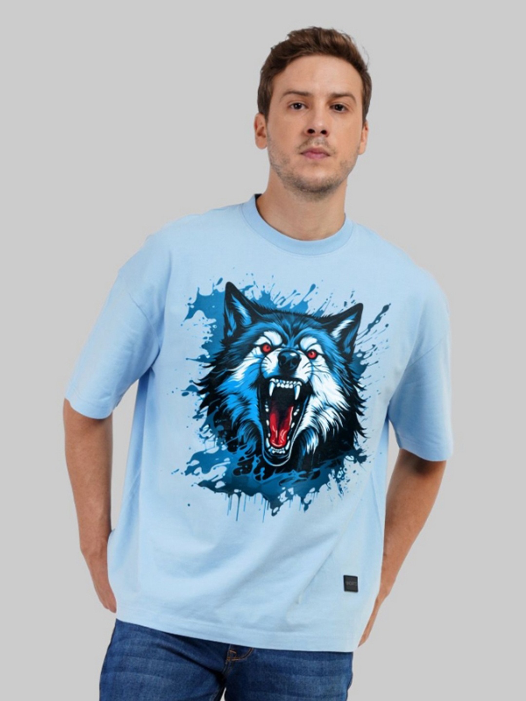 

Underrated Club Men Printed Bio Finish T-shirt, Blue