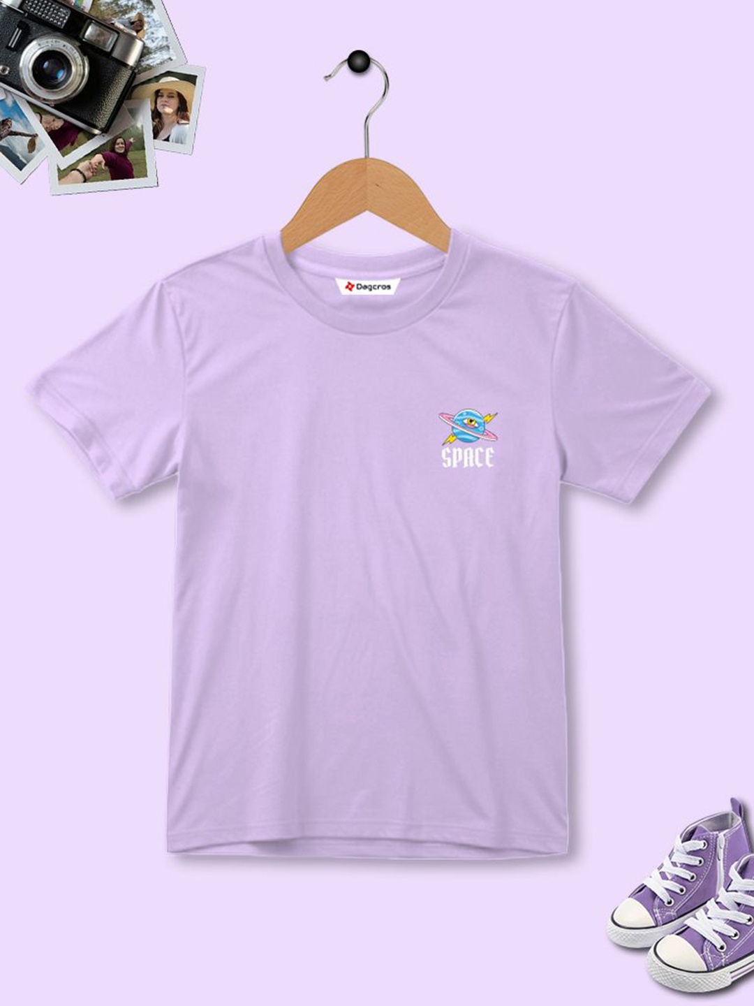 

Dagcros Boys Printed T-shirt, Lavender