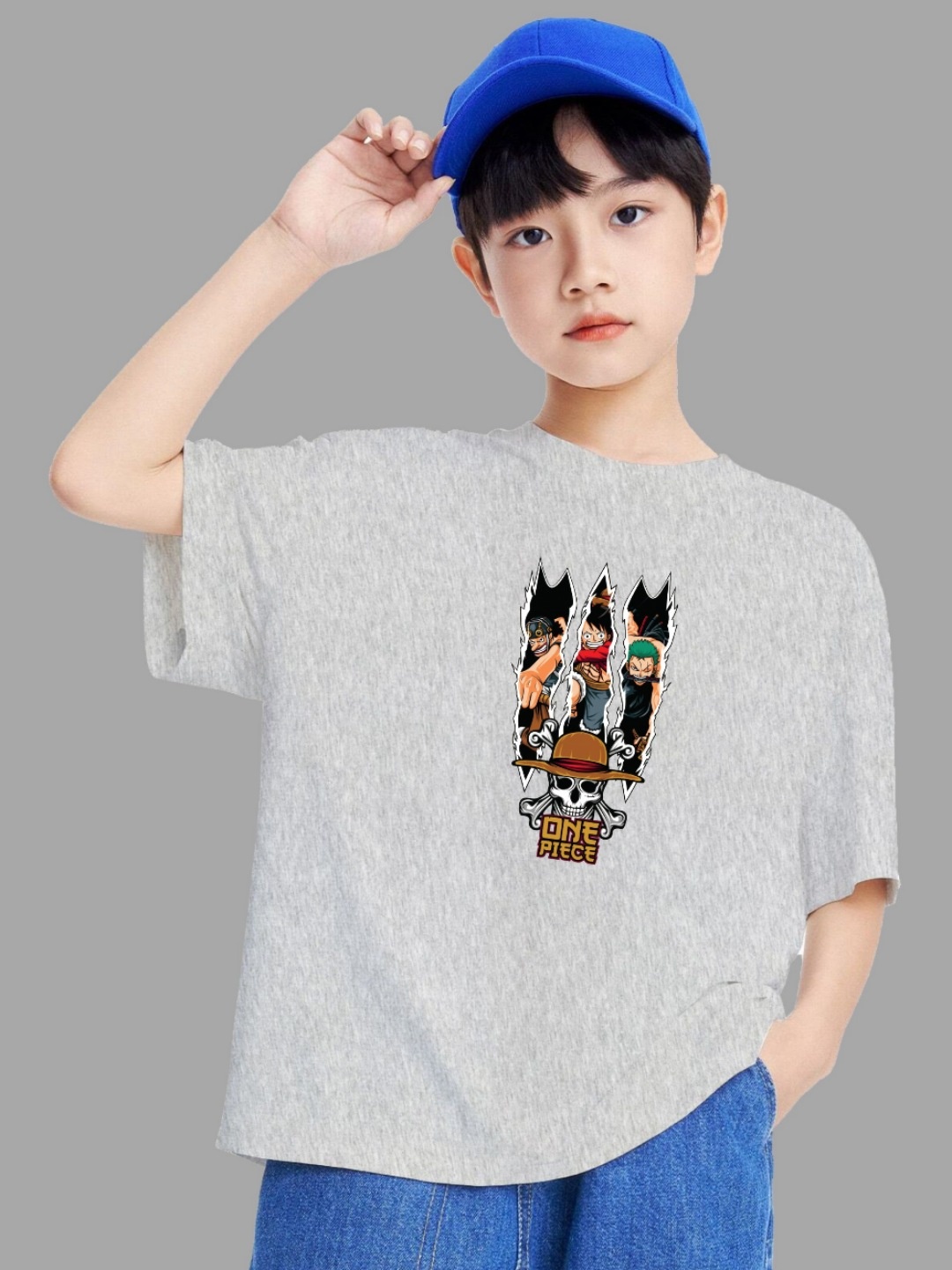 

MODARUE Boys Printed T-shirt, Grey